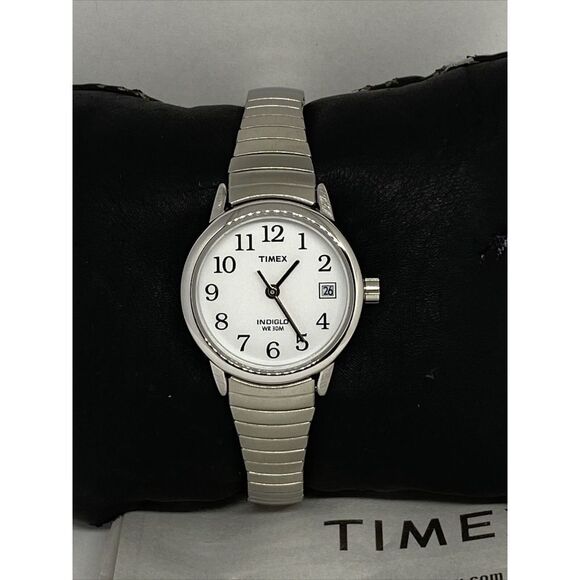 Timex Easy Reader T2H371 Women's Silver Brass Analog Dial Quartz Watch RQ530 - Picture 3 of 12